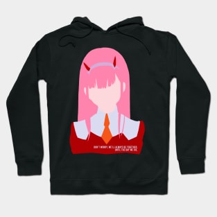 Zero Two Minimalistic Illustration Hoodie